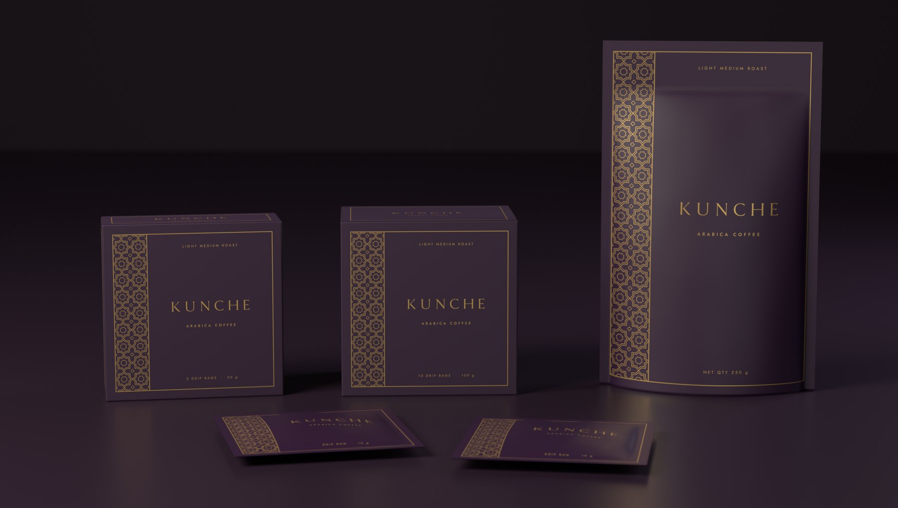 The carton of five, the carton of ten and the pouch standing side by side